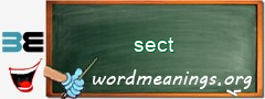 WordMeaning blackboard for sect